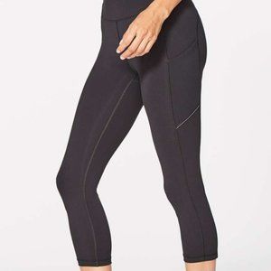 Lululemon Speed Up Crop Capri Black Tight Leggings